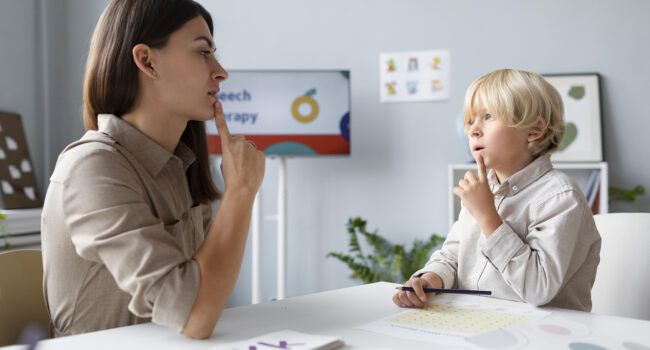 woman-doing-speech-therapy-with-little-blonde-boy